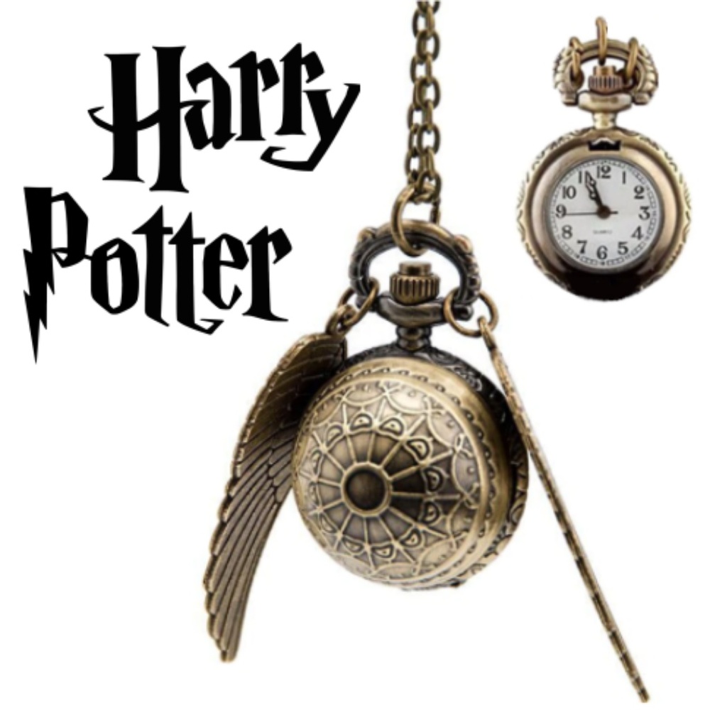 🎃🕸️ Harry Potter Golden Snitch Hidden Watch Pendant 🏆Host Pick🏆 - Picture 3 of 8